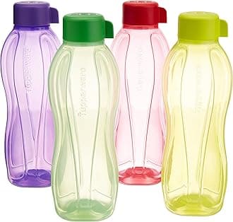 TupperwareAquasafe Water Bottle Set, 1 Litre, Set of 4