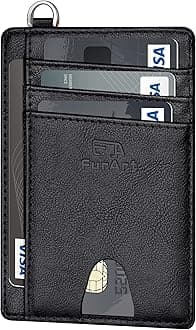 FurArt Slim Minimalist Wallet, Front Pocket Wallets, RFID Blocking, Credit Card Holder for Men