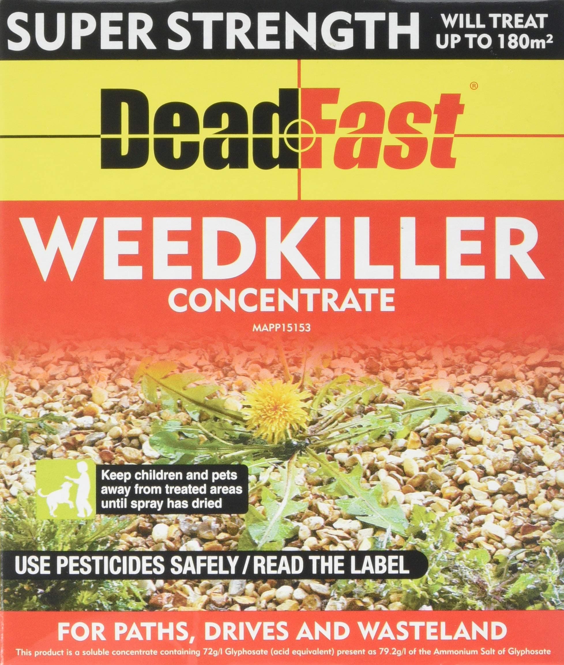 Deadfast Concentrated Weed Killer Sachets, 3 x 100 ml