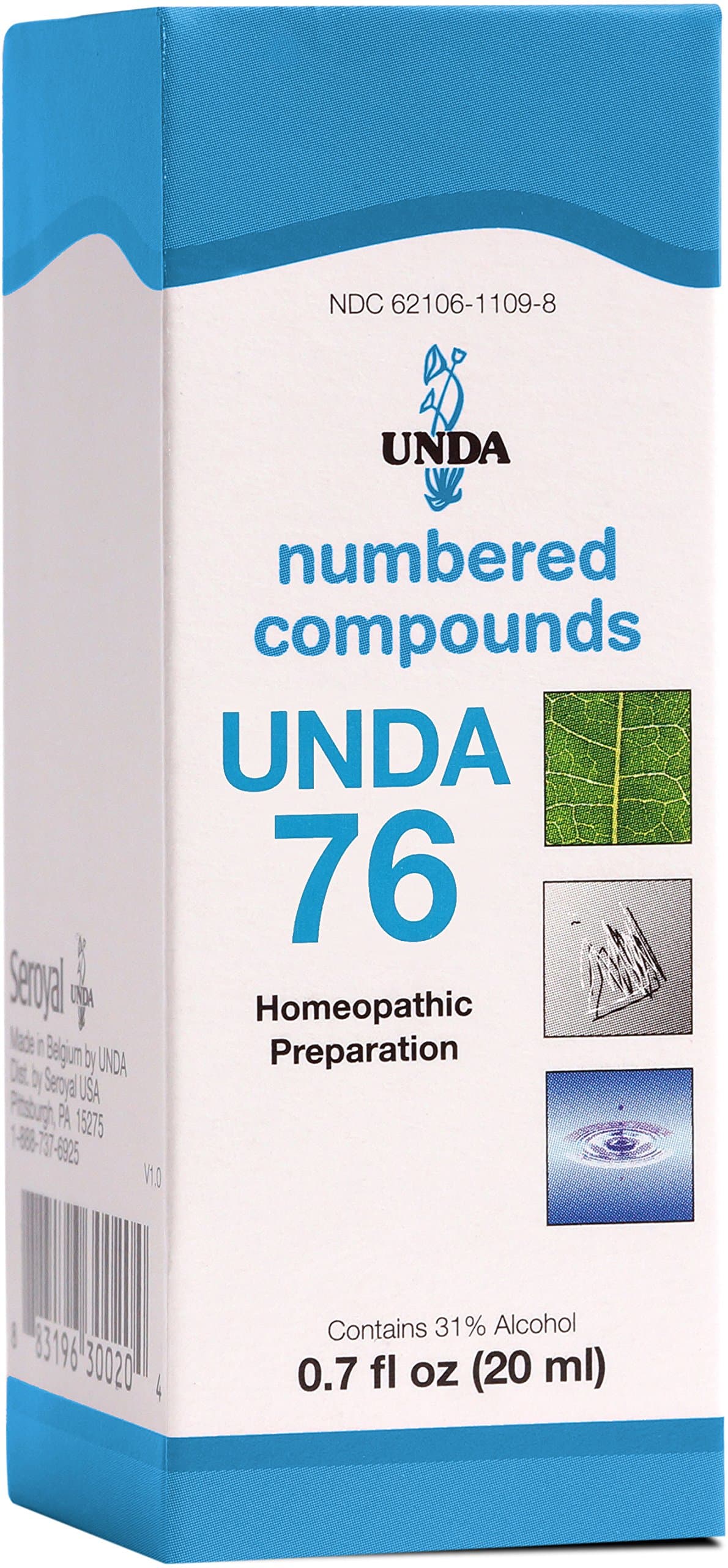 UNDA 76 Numbered Compounds | Homeopathic Preparation | 0.7 fl. oz.