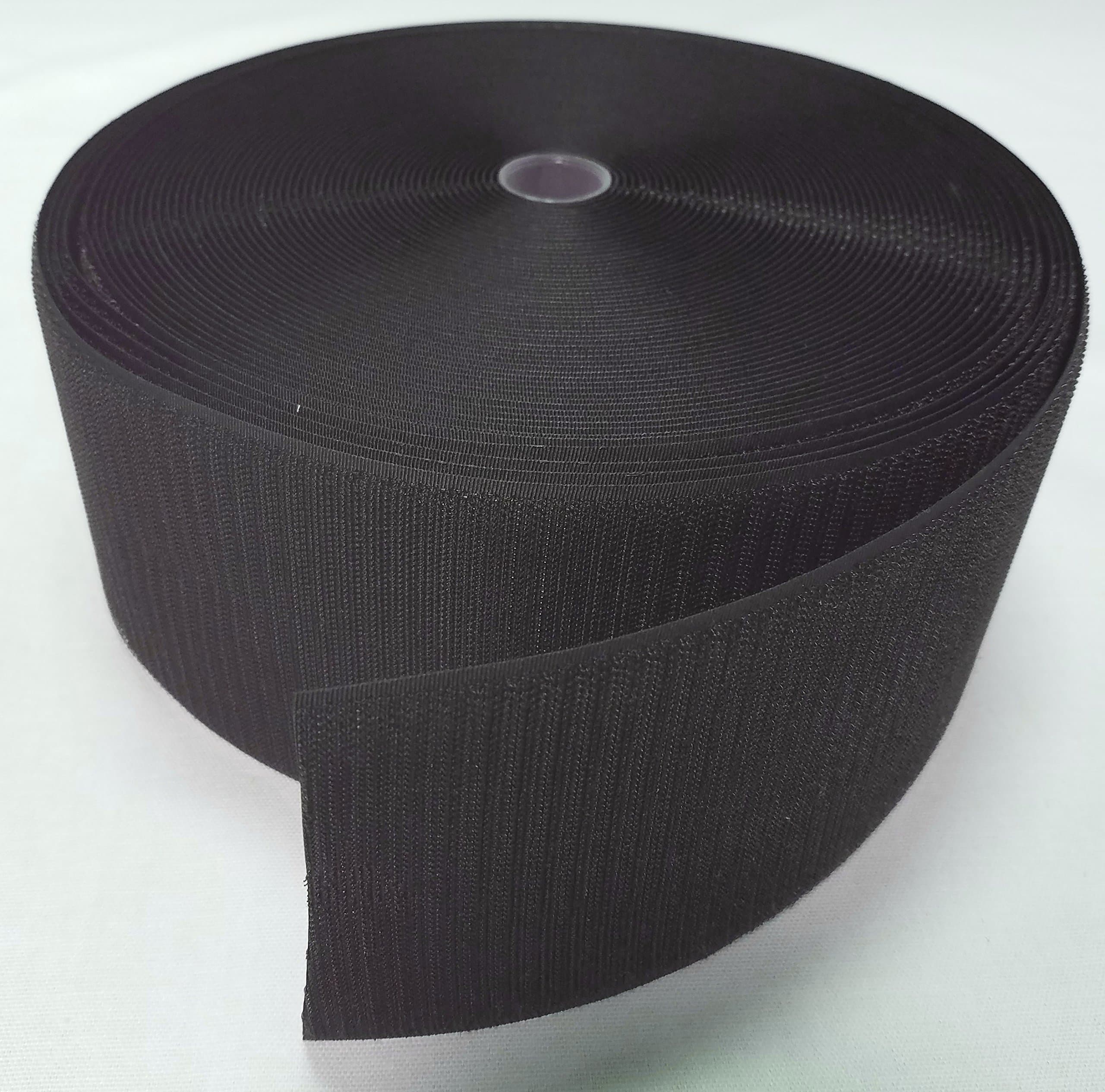 Ameratex ONE DAY SHIPPING 4" BLACK SEW-ON HOOK and LOOP FASTENER -1 YARD