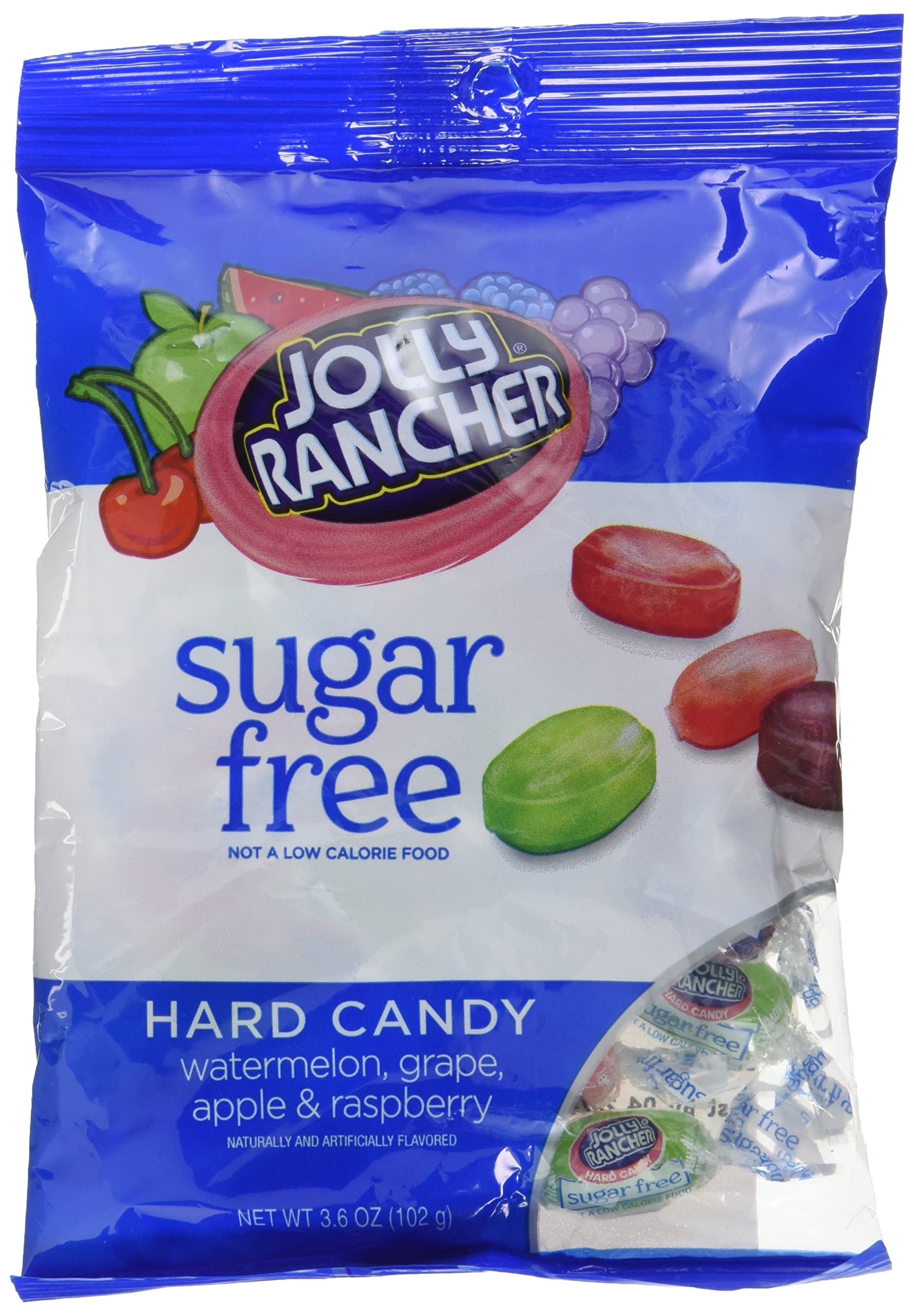 Jolly Rancher Sugar Free Hard Candy Assortment Peg Bag - 3.6 oz