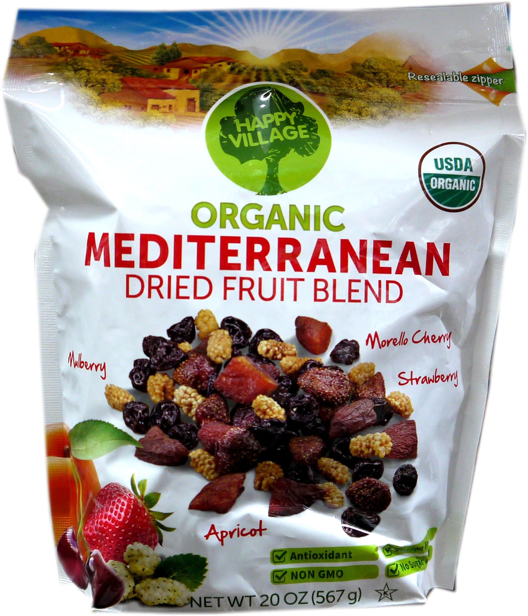 Organic Mediterranean Dried Fruit Blend, 20-ounces