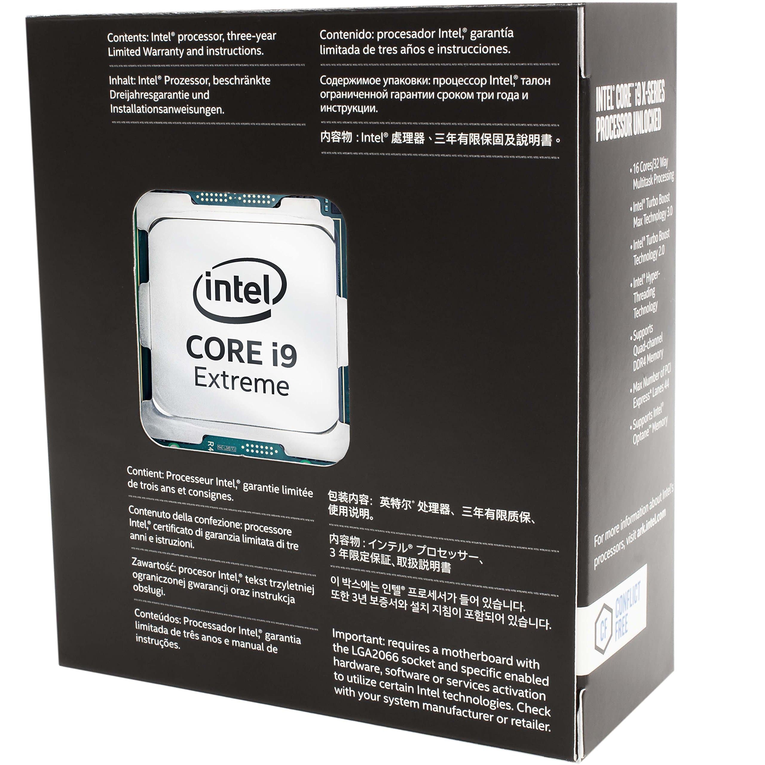 Intel Core i9-7960X X-Series Processor 16 Cores up to 4.2 GHz Turbo Unlocked LGA2066 X299 Series 165W