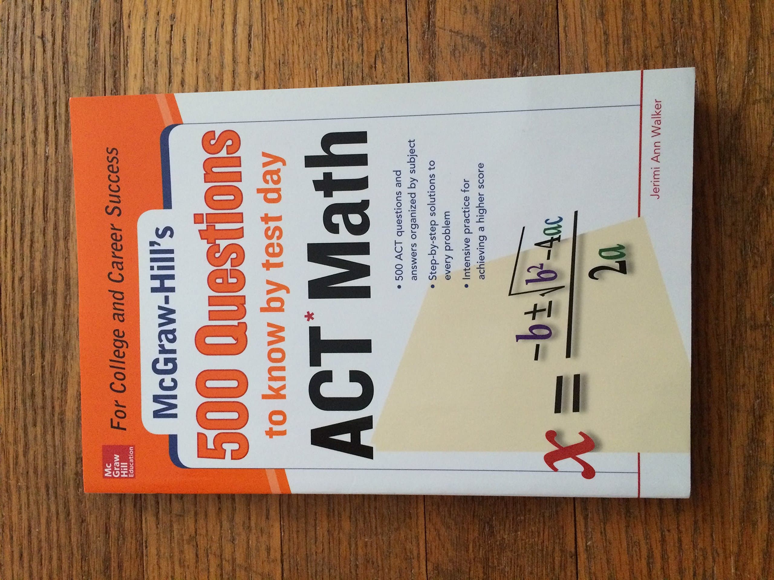 500 ACT Math Questions to Know by Test Day (Mcgraw Hill's 500 Questions to Know by Test Day) 1st Edition