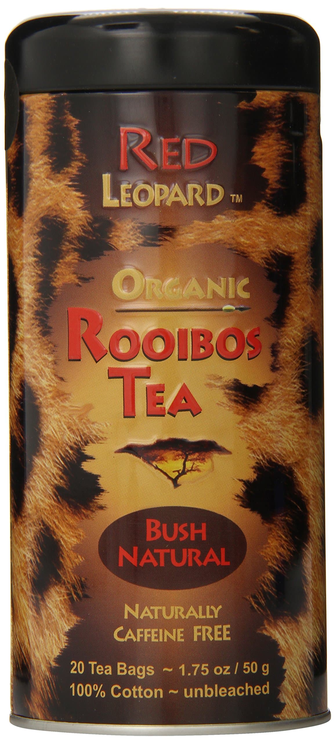 Red Leopard Natural Bush Tea, 1.75-Ounce, 20-Count Tea Bags