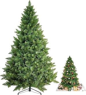 180CM Christmas Tree, Holiday Trees for Xmas, Premium Spruce Artificial Christmas Tree, Includes Foldable Metal Stand, Indoor & Outdoor Party Decoration for Home & Office