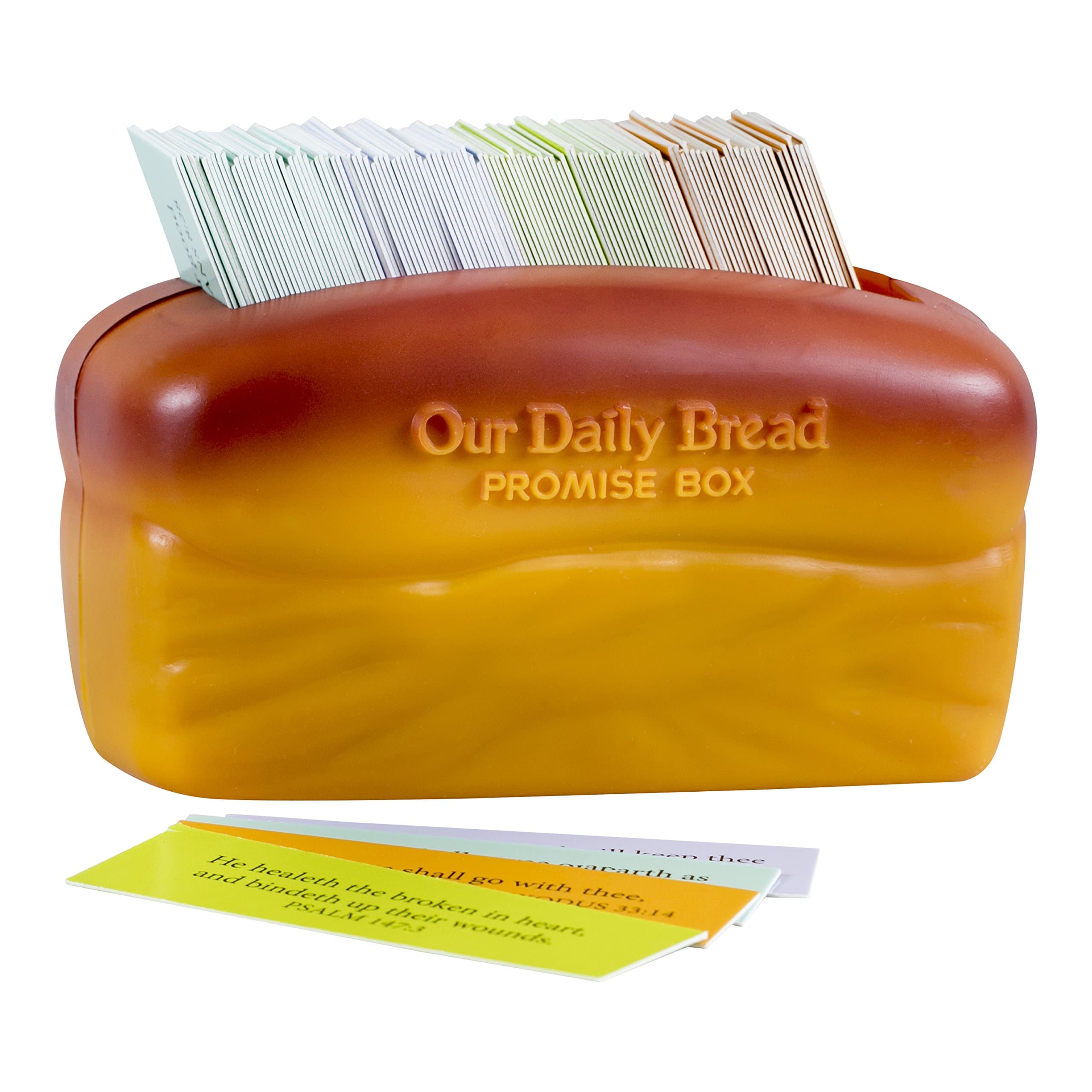 Our Our Daily Bread Promise Box with Scripture Cards, 4 1/4" x 2 1/4" x 2", Brown - T9651