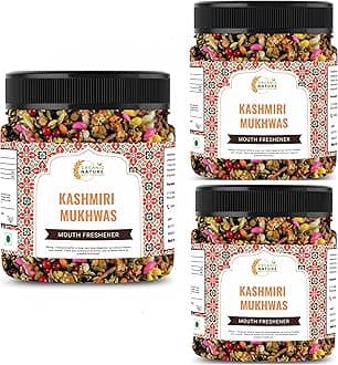 Organic Nature Kashmiri Fresh Mix Saunf | Mukhwas (Mouth Freshener) Good for Health & Digestion (Jar Pack) (900 Grams (Pack of 3 of 300 Grams))