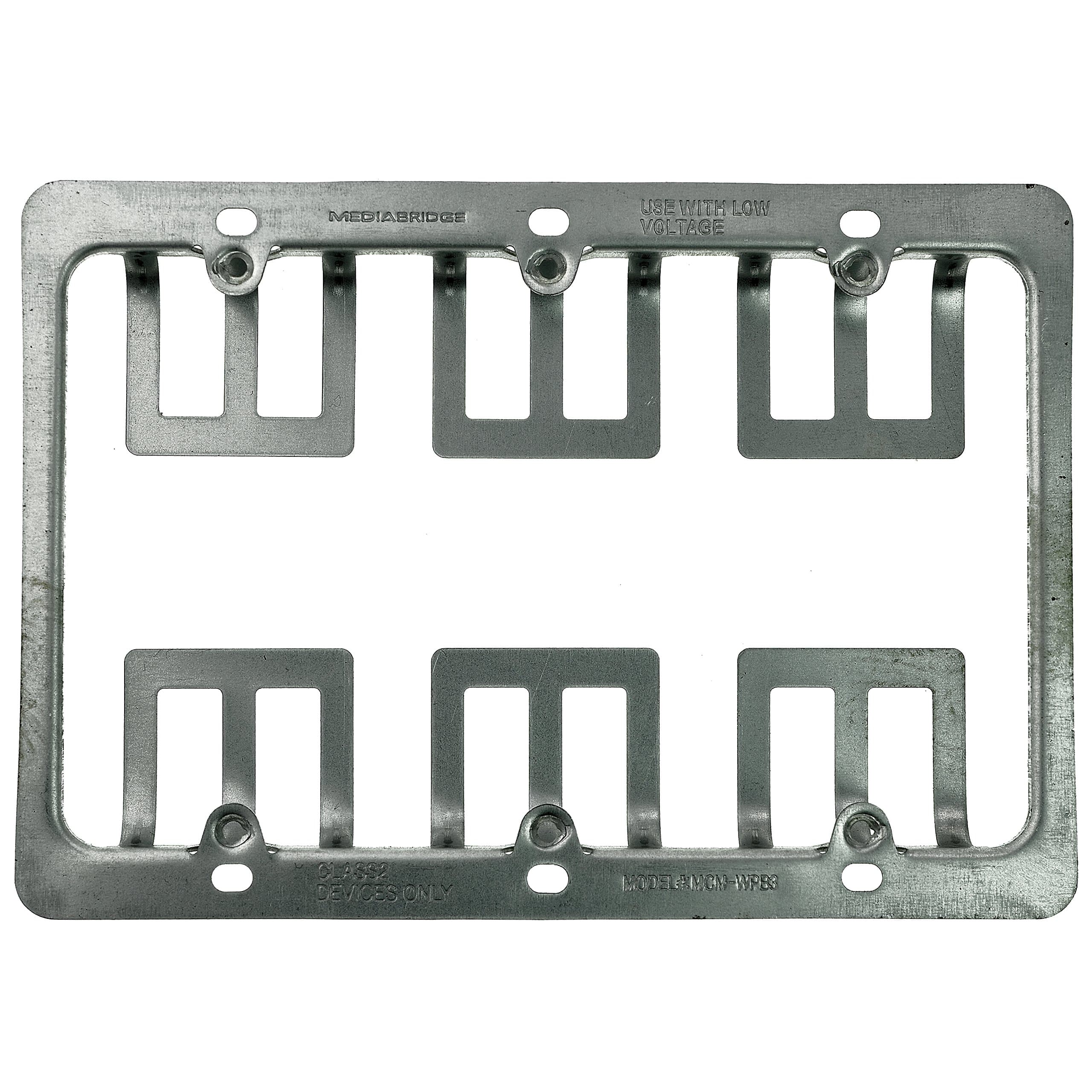 Mediabridge Low Voltage Mounting Bracket - 3 Gang (5 Pack) (MCM-WPB3X5)