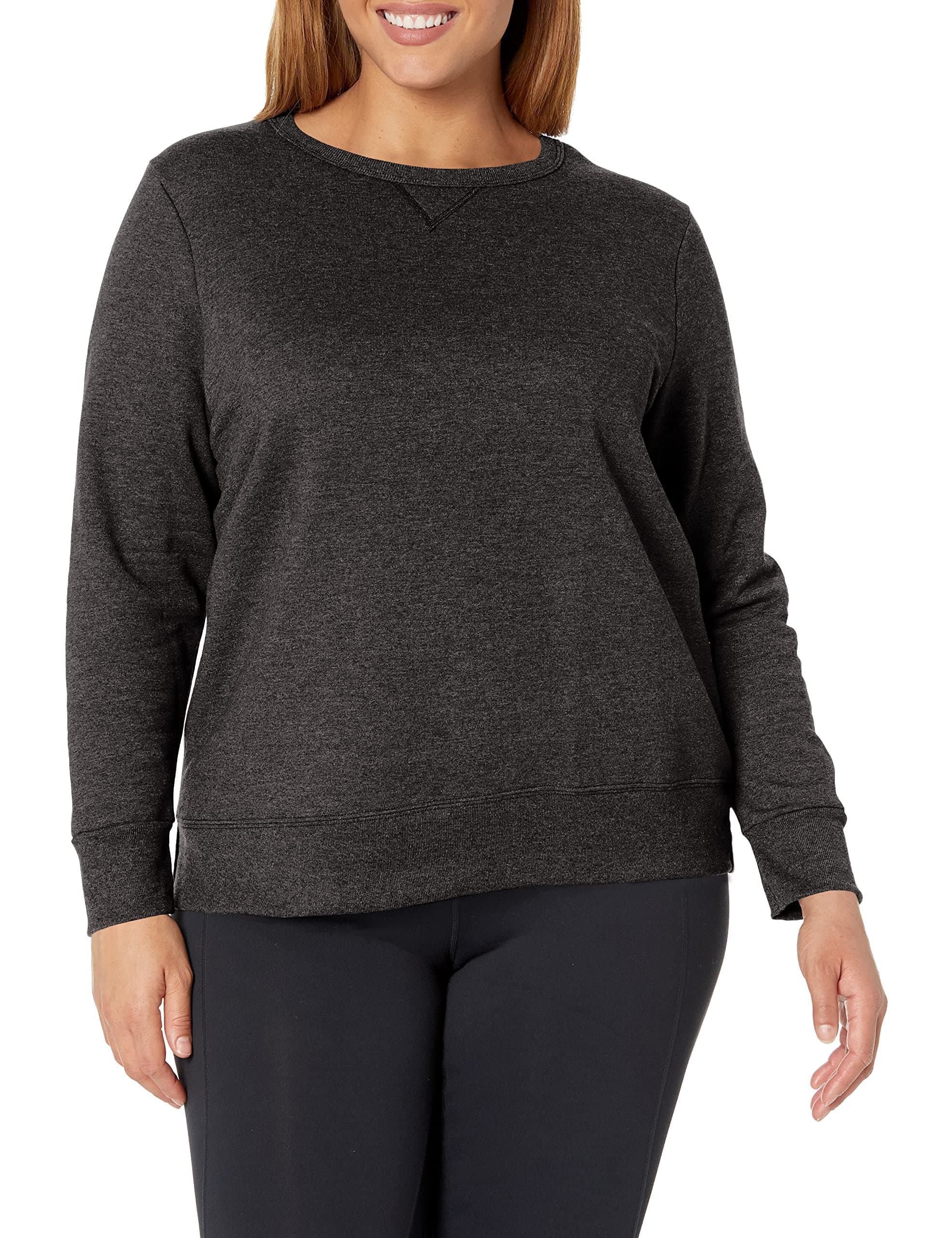 womens Plus-size Ecosmart Sweatshirt With V-notch
