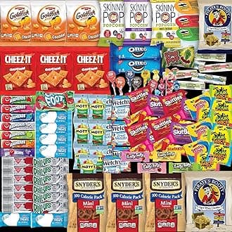 Snacks Variety Pack and Snack Box Care Package (50 Count)