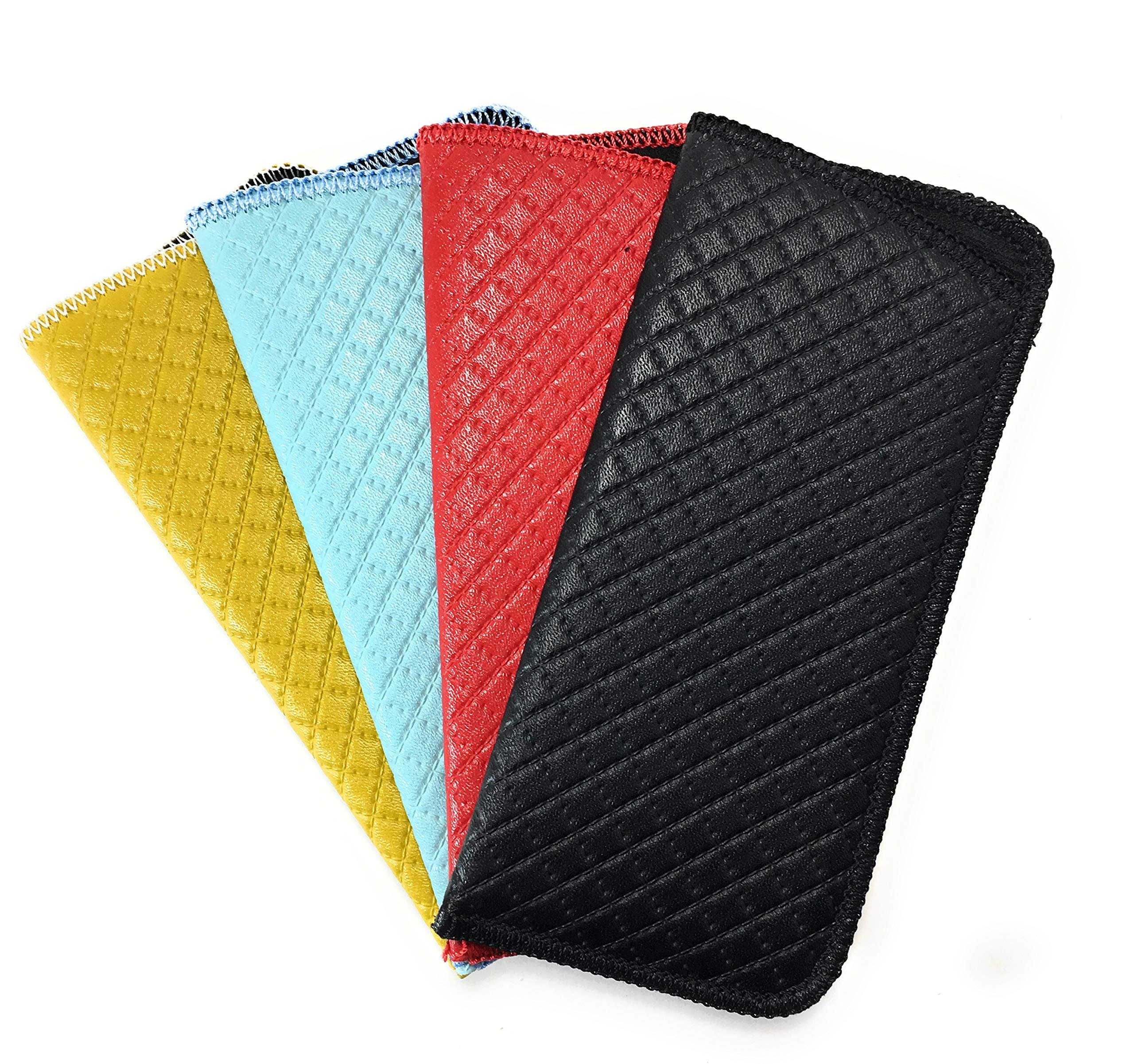 4 Pack Soft Shell Pouch Great Cases For Sunglasses Eyeglasses and Spectacles Made for Men & Women