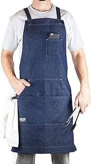 Professional Grade Chef Apron - Denim (HDG805D)