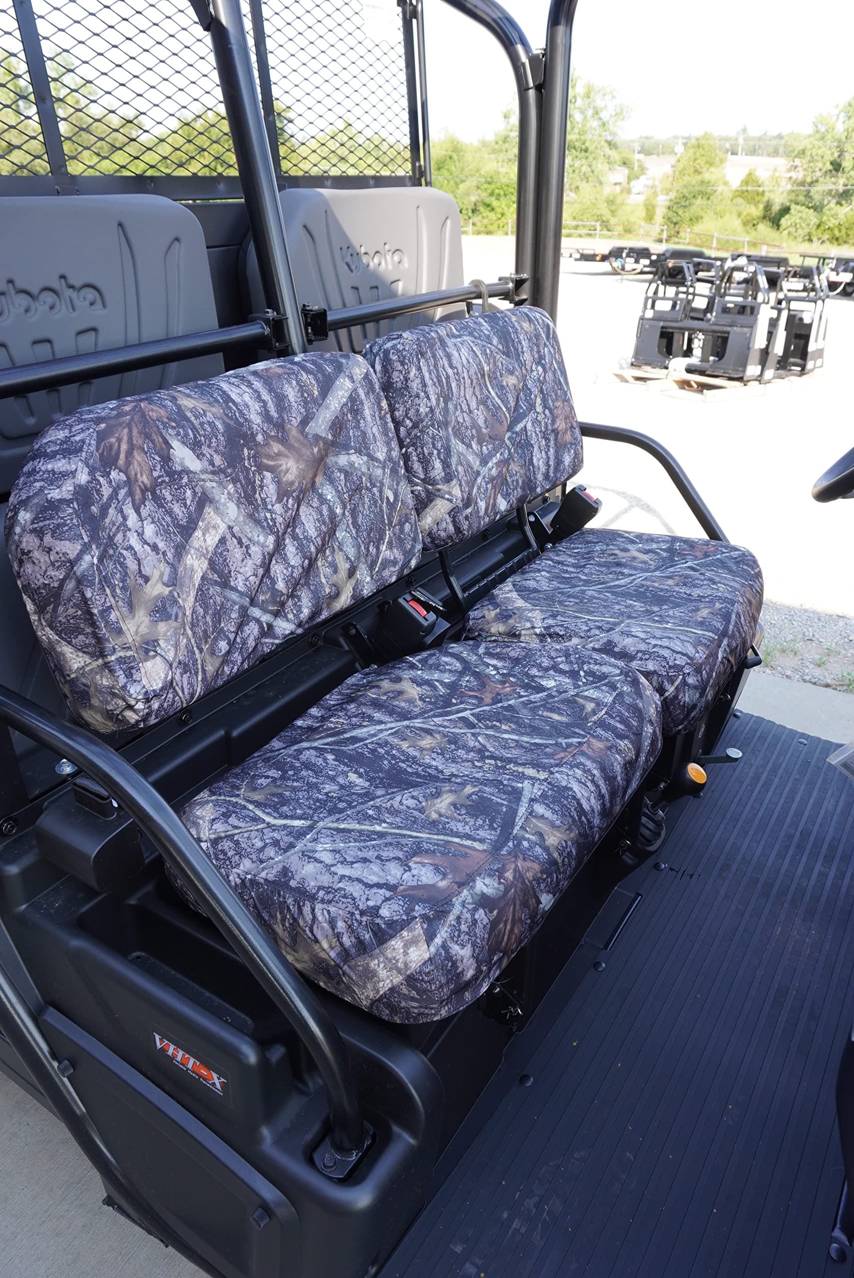 Exact Seat Covers, DG15 MC2-C, 2011-2012 Dodge Ram 1500-3500 Front and Rear Seat Cover Set. Front 40/20/40 with Opening Console. Rear Solid Bench Seat. MC2 Camo Endura Custom Exact Fit Seat Covers