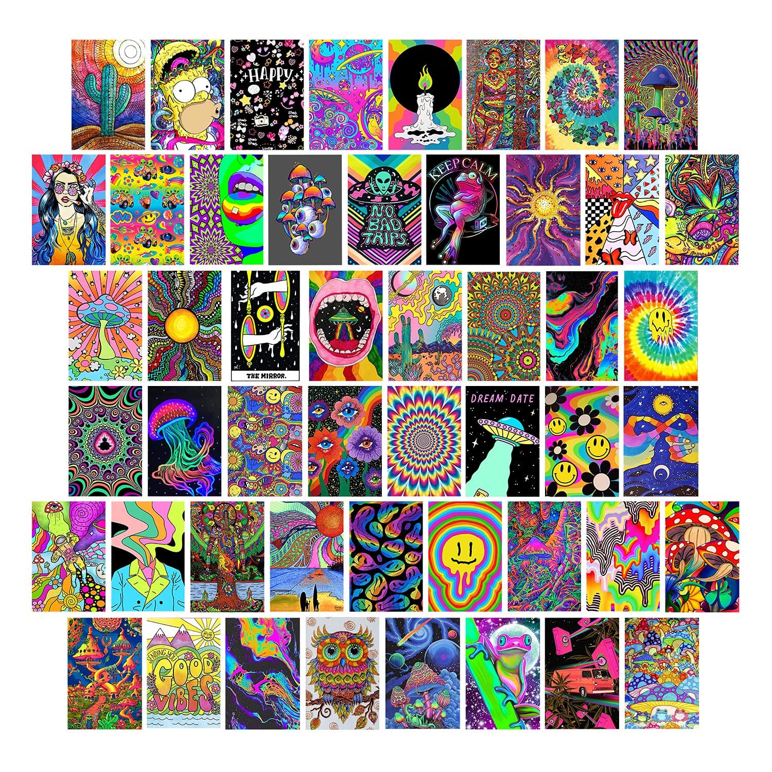 Hippie/Trippy Wall Collage
