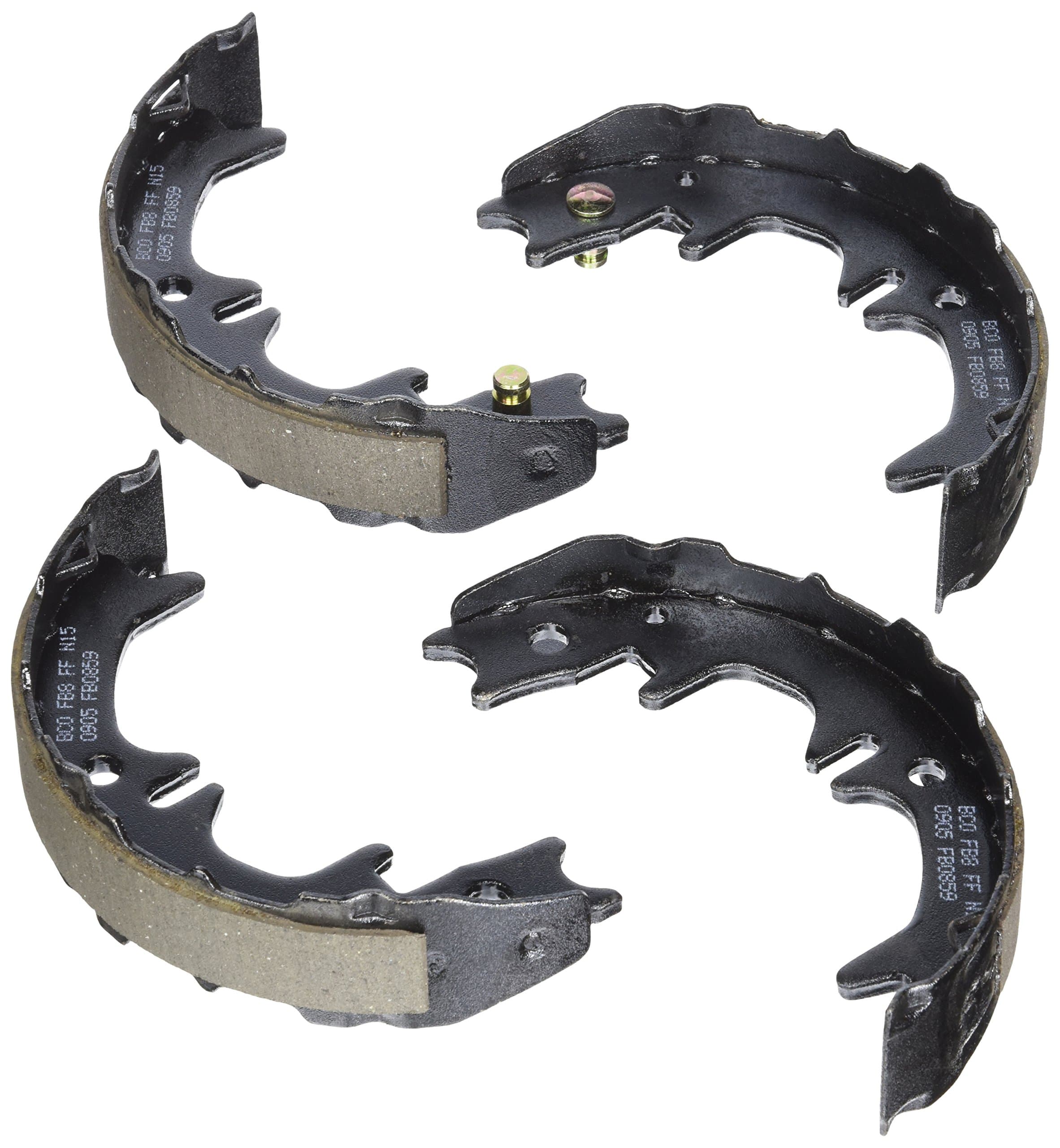 Bosch BS859 Blue Drum Parking Brake Shoe Set for Select Lexus ES250, ES300, ES330, ES350, RX300; Toyota Avalon, Camry, Celica, Highlander, Solara - REAR