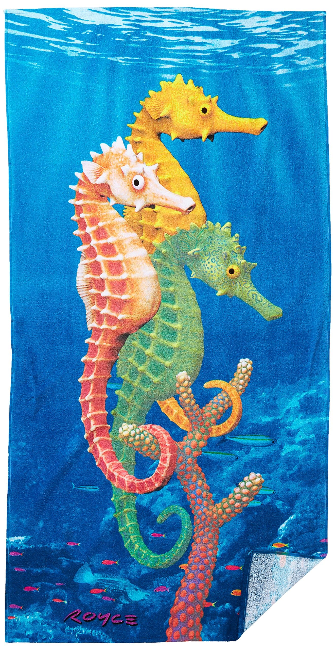 Kaufman - Seahorses Printed Beach Towel