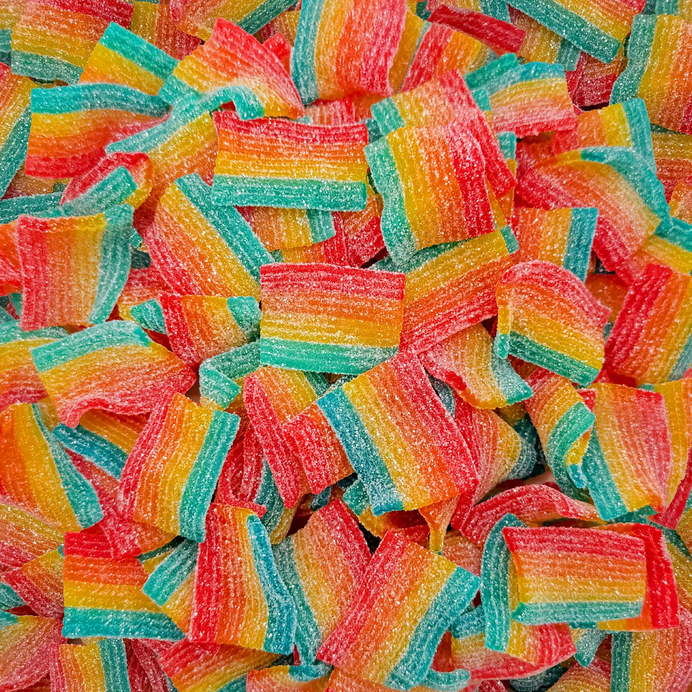 Sour Mini Belts Gummy Candy | 2-Pound Bag | Sugar-Sanded Treats