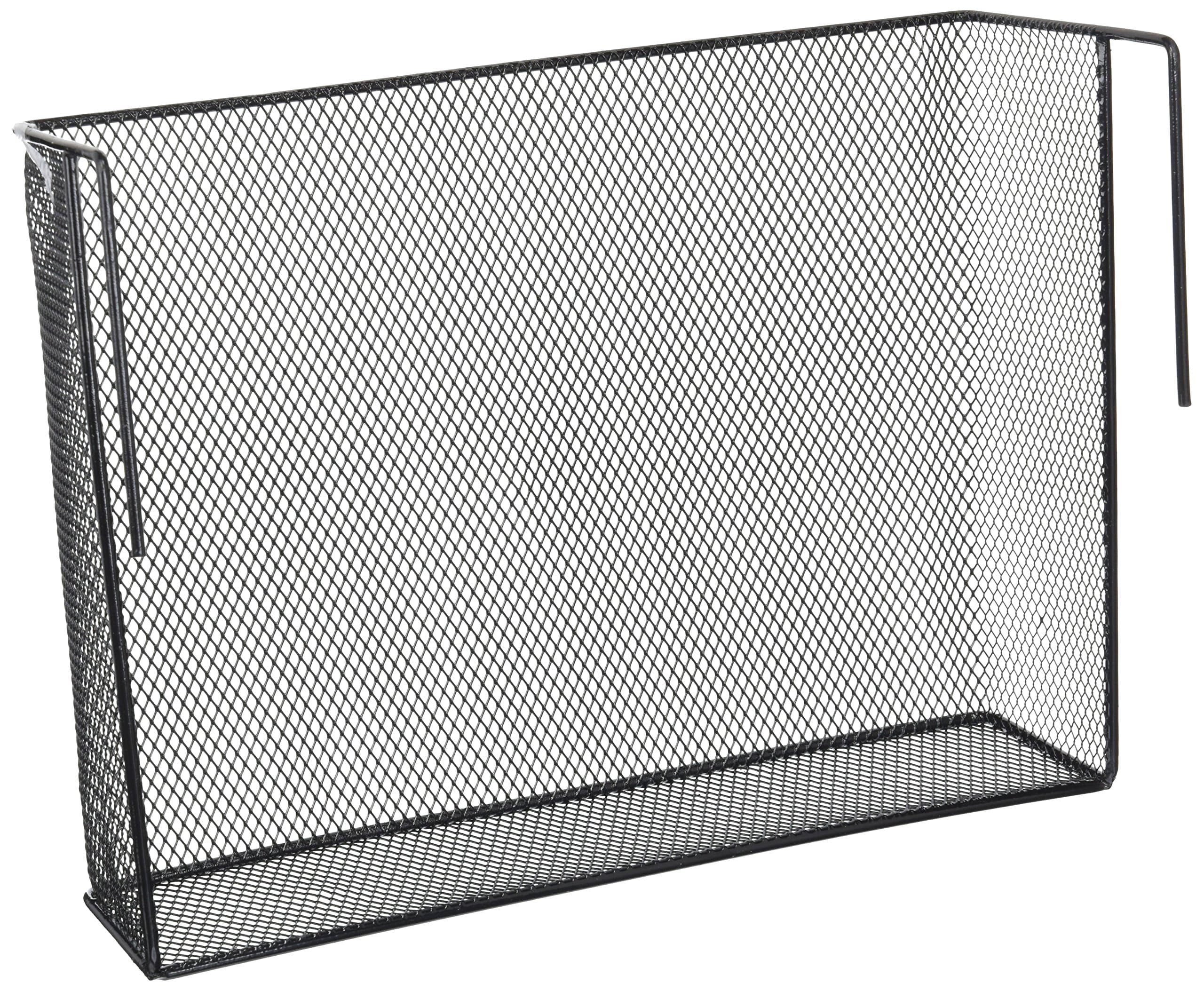 Auch 1Pcs Office Storage Space Under Shelf Basket Mesh Rack Hanging Desk Organizer for Bookshelf Bookcase Closet Refrigerator