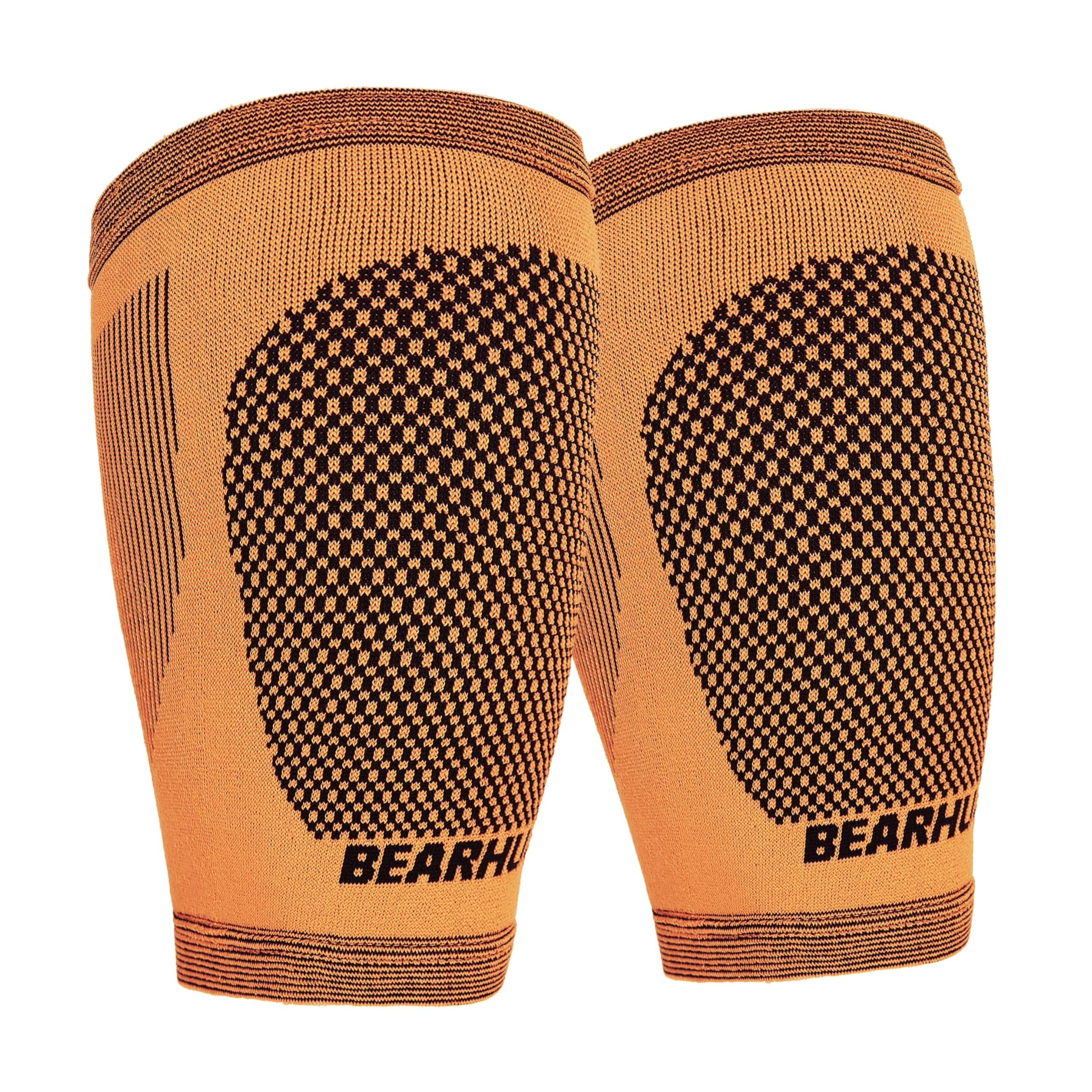 Bearhug Twin Pack Compression Sleeve - Hamstring Support for Men & Women, Sciatica Pain Relief Products for Muscle Injury, Strains & Soreness, Bamboo Leg Support with Anti-Slip Silicone, XL