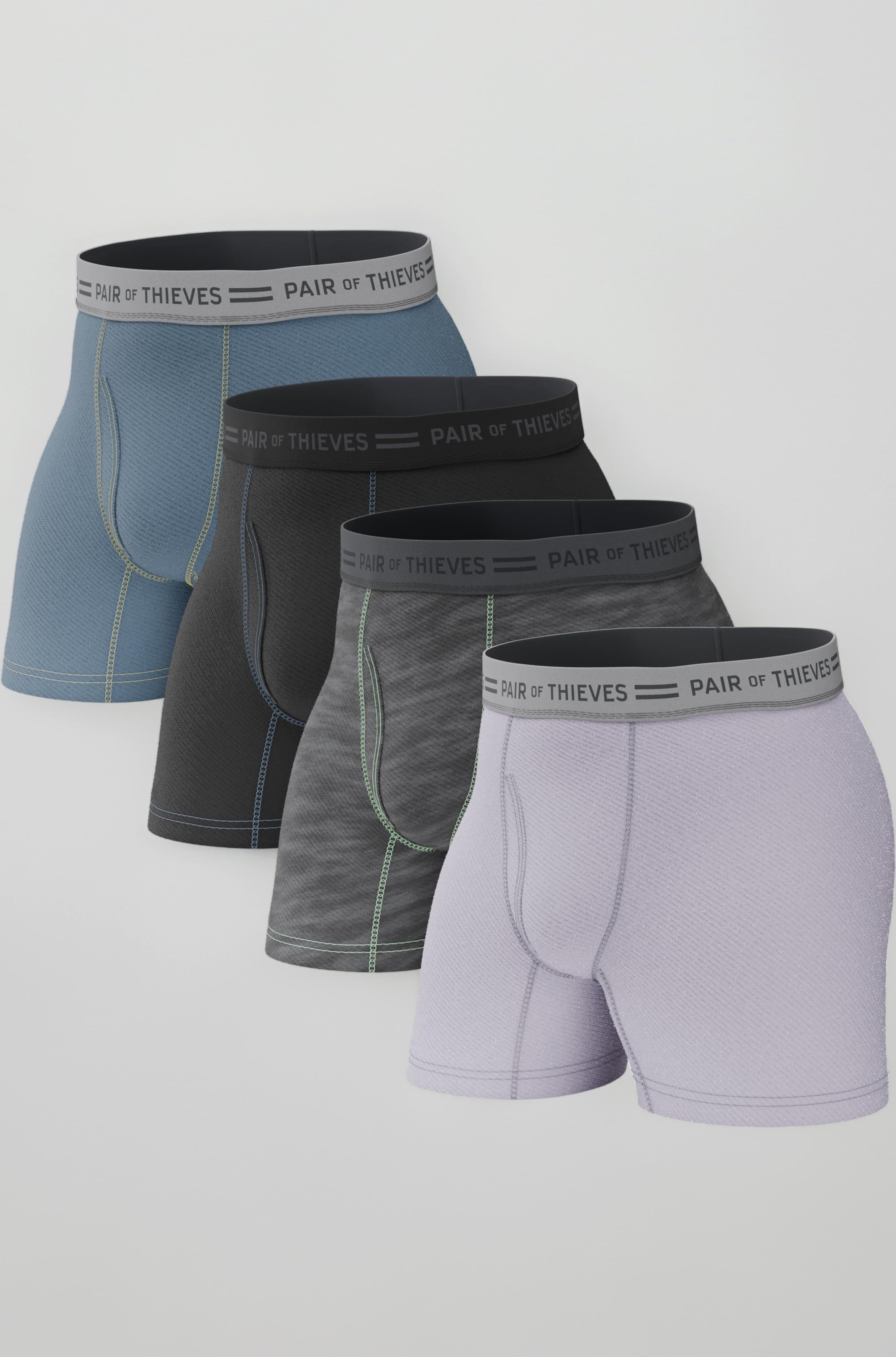Pair of Thieves Men's 4 Pack Boxer Briefs - Everyday Kit Multipack Underwear
