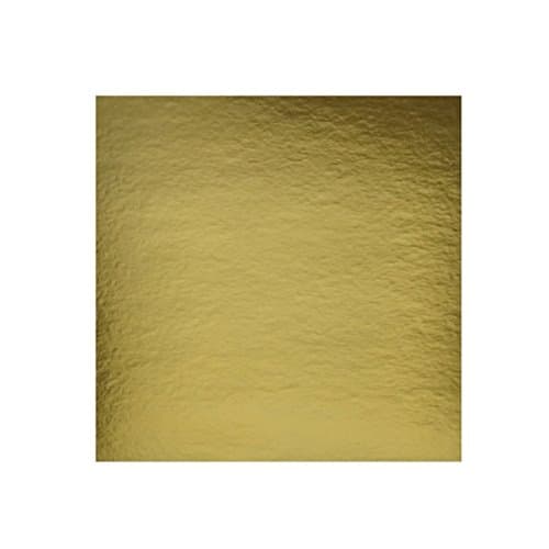 3 x Cake Tray Gold Mirror Rectangular 39 x 39 cm