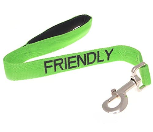FRIENDLY (Known as Friendly to all) Green Colour Coded 60cm 1.2m 1.8m Luxury Neoprene Padded Handle Dog Leads PREVENTS Accidents By Warning Others Of Your Dog In Advance (60cm)