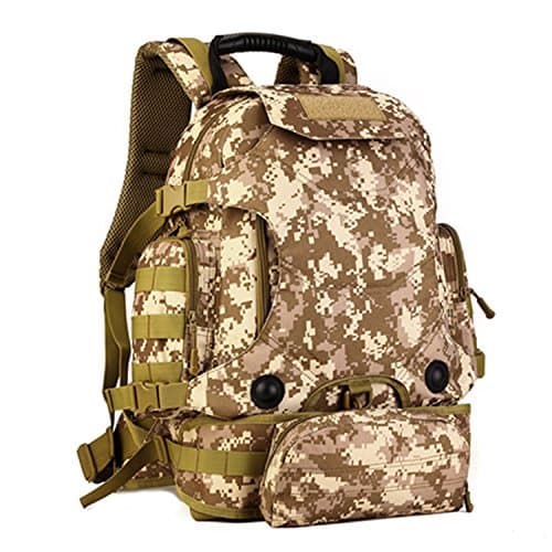 Cinmaul Tactical Military MOLLE Assault Backpack Molle Modular Attachments Large Duty Gear Bag Rucksack with Patch Outdoor Gear For Hunting Cycling Camping Trekking