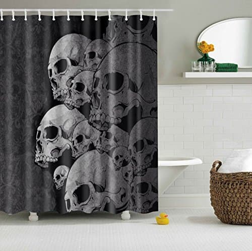 Colorfulworld® Digital Printed Antibacterial Screen Mildew Proof 100% Polyester Water Resistant Fabric Shower Curtain Anti Mould Washable 150 x 180 cm