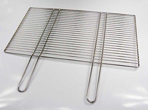 Chrome Plated Cooking Grate 67 x 40 cm with Fixed Handle Only 12 mm Bar Spacing Frame Diameter: 6 mm, ø 4 mm Sturdy and Solid Construction for Buschbeck Gas BBQ Grill