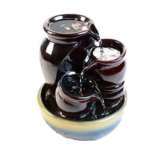 Simple Ceramic Fountain Water Features Creative Small Desktop Decoration