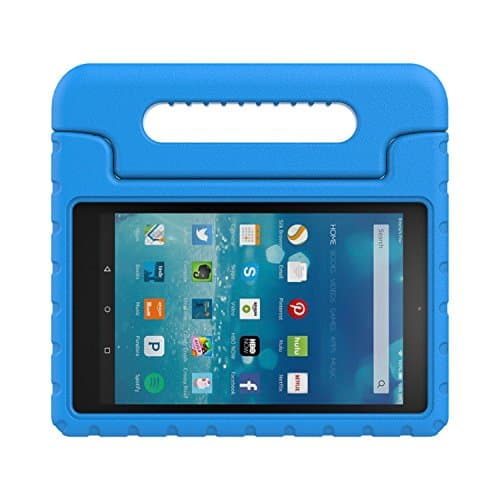 YIQU Case for All-New Amazon Fire HD 8 (2016 6th Generation),Kiddie Series Light Weight Convertible Handle Stand Cover Shock Proof Case for Fire HD 8 Tablet (6th Gen, 2016 release Only) - Blue