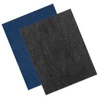 8-1/2" x 11" Black 20 Mil Leather Texture Polycovers (Qty 50)