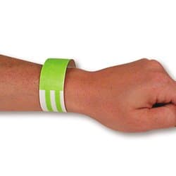 MedTech Tyvek Wrist Band, Red, 1"