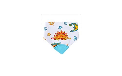 2 in 1 Teething Bib - Blue Sun