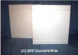 15" COSMOPOLITAN CORNICE 2 PIECE EXTENSION KIT, 32" WIDTH, 3" AND 5" BRACKET
