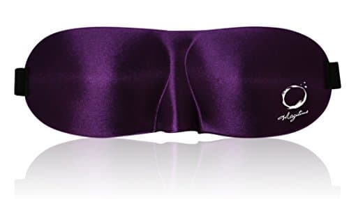 Magitime 3D Sleeping Eye Mask Lightweight & Soft Includes Carry Pouch and Ear Plugs with Adjustable Strap for Sleeping Deeper Great for Travel, Nap, Meditation, Yoga (purple)