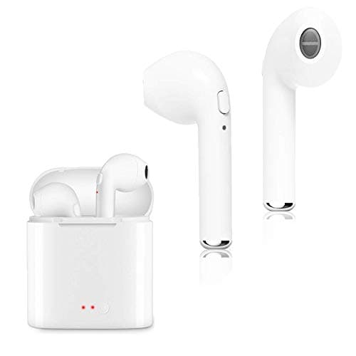 Wireless Bluetooth Headphones Stereo Mini Bluetooth Earbuds with Mic and Charging case for iPhone X 8 7 6 Plu,Samsung Galaxy S7 S6 and Smartphone etc … … …