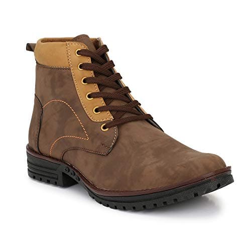 DERBY KICKS Synthetic Leather Ankle Boots for Men