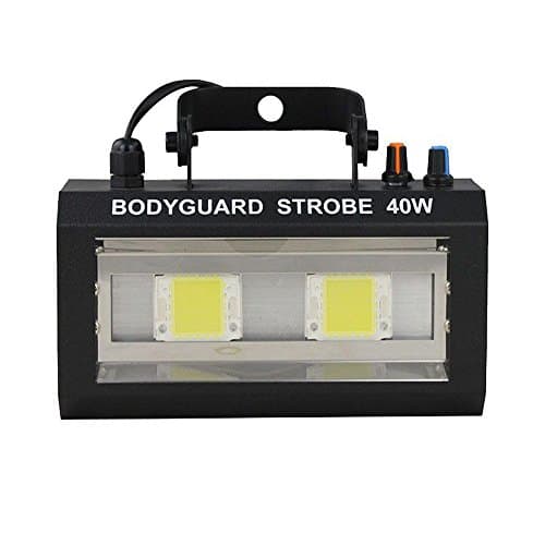 Wanpu Strobe Flash Light, LED 40w Stage Party Lighting Sound Controlled Disco DJ Lights for Party Show Xmas Halloween (White)