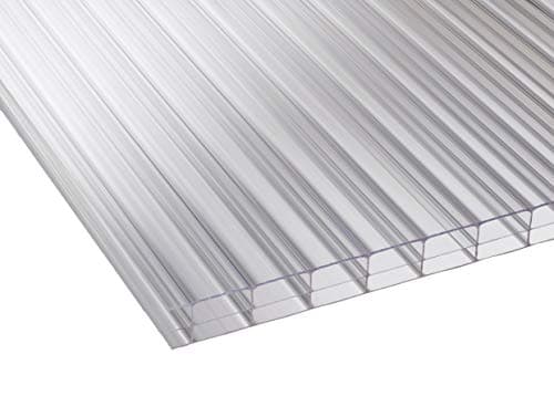 16mm Clear Polycarbonate Plastic Roofing Sheets - for Carport, Canopy, Lean to, Conservatory VARIOUS SIZES (5.5, 1.05)