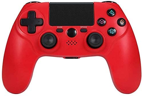 Maliralt PS4 Wireless Controller, XF004 DualShock 4 Bluetooth Wireless Controller for Playstation 4, Rechargeable PS4 Gamepad with Touch Pad, Light Bar and 3.5mm Audio Jack - Red (Third Party Made)
