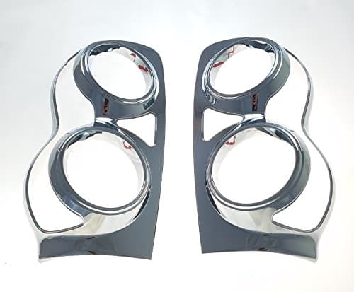 Fits 05-09 DODGE DURANGO - Chrome Tail Light Bezels