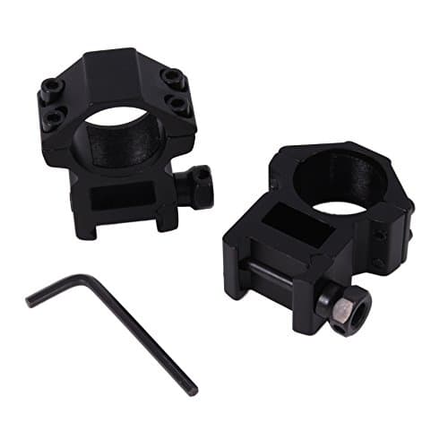 Shootmy Scope Ring Set 1"/2PCs for High Profile Picatinny/Weaver Rings- Scope Holder Color Black