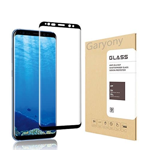 Garyony Galaxy S8 Plus Screen Protector, Full Coverage 3D Curved Tempered Glass Premium High Clear Film 9H Hardness Anti-Scratch Free-Bubble with for S8 Plus 6.2¡± (Black)