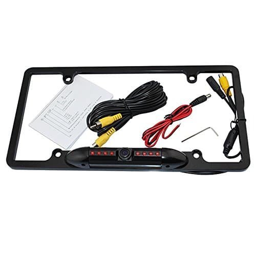 Universal Car Reverse Camera License Plate Frame Mount Rear View Camera Car Camera 8 IR LED vehicle backup camera