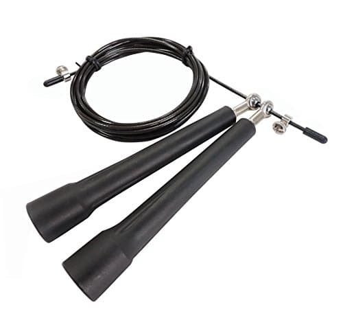 TPG Jump Rope - Fast Speed Cable with 4 High-Grade Metal Ball Bearings - Designed to Increase RPMs, Master Double Unders