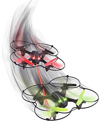 Air Banditz Remote Control Laser Tag Battle Drone Set - w/ Replacement Rotor Blades and USB Chargers - 2.4 GHz