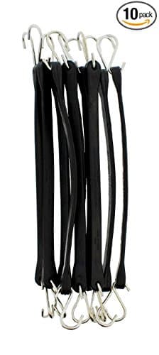 Bline EPDM Tarp Rubber Bungee Straps -10 Pack ( sizes 5`` to 31`` available ) (10``)